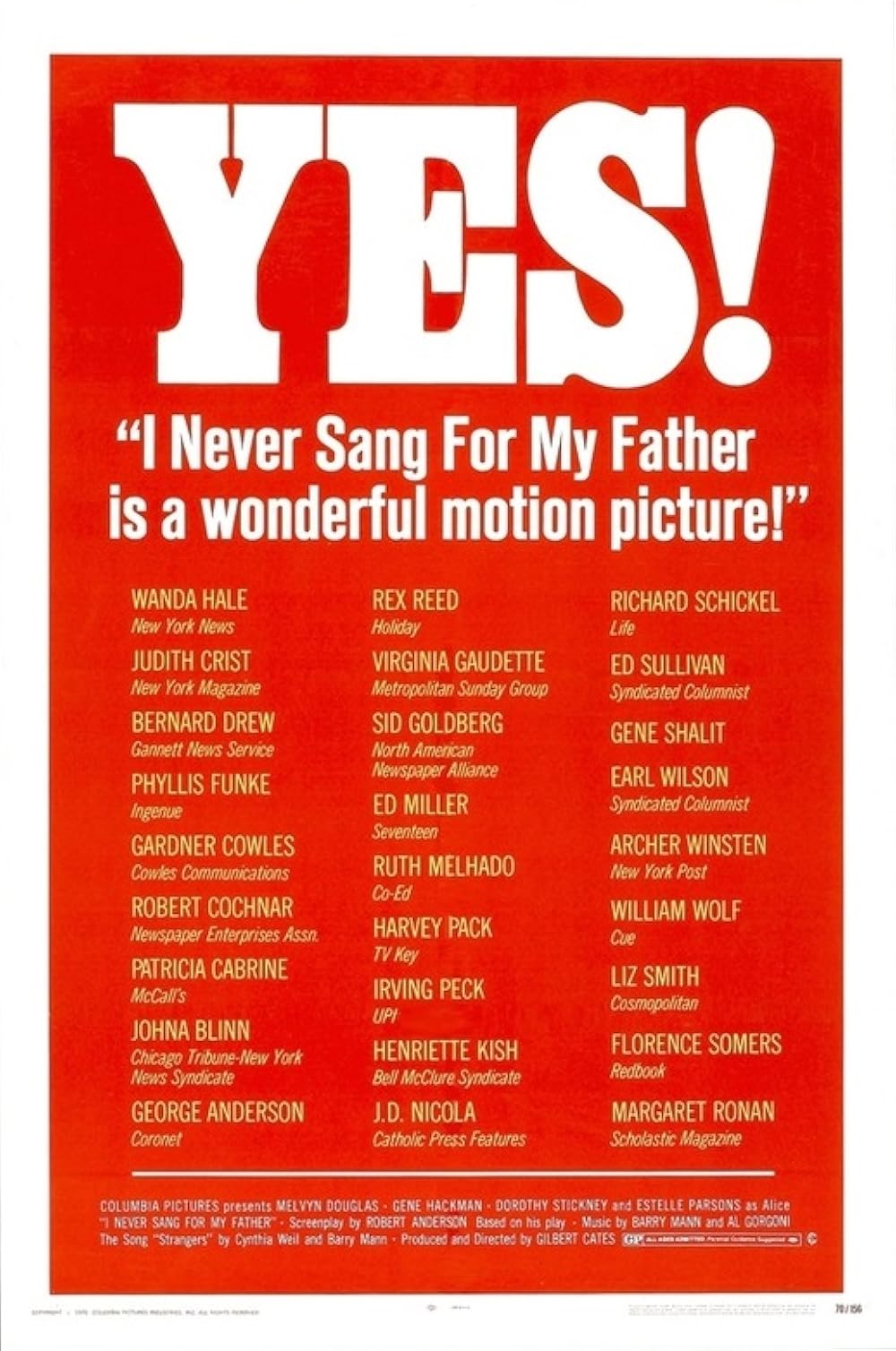 I Never Sang for My Father (1970)