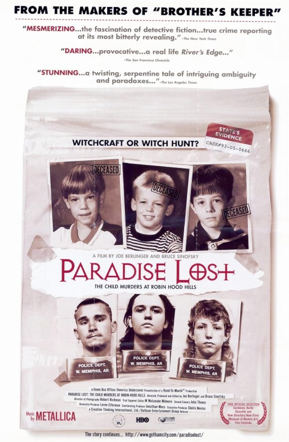 Paradise Lost: The Child Murders at Robin Hood Hills (1996)