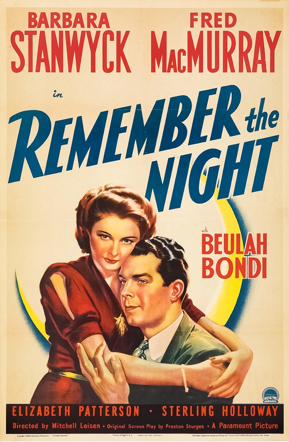 Remember the Night (1940)