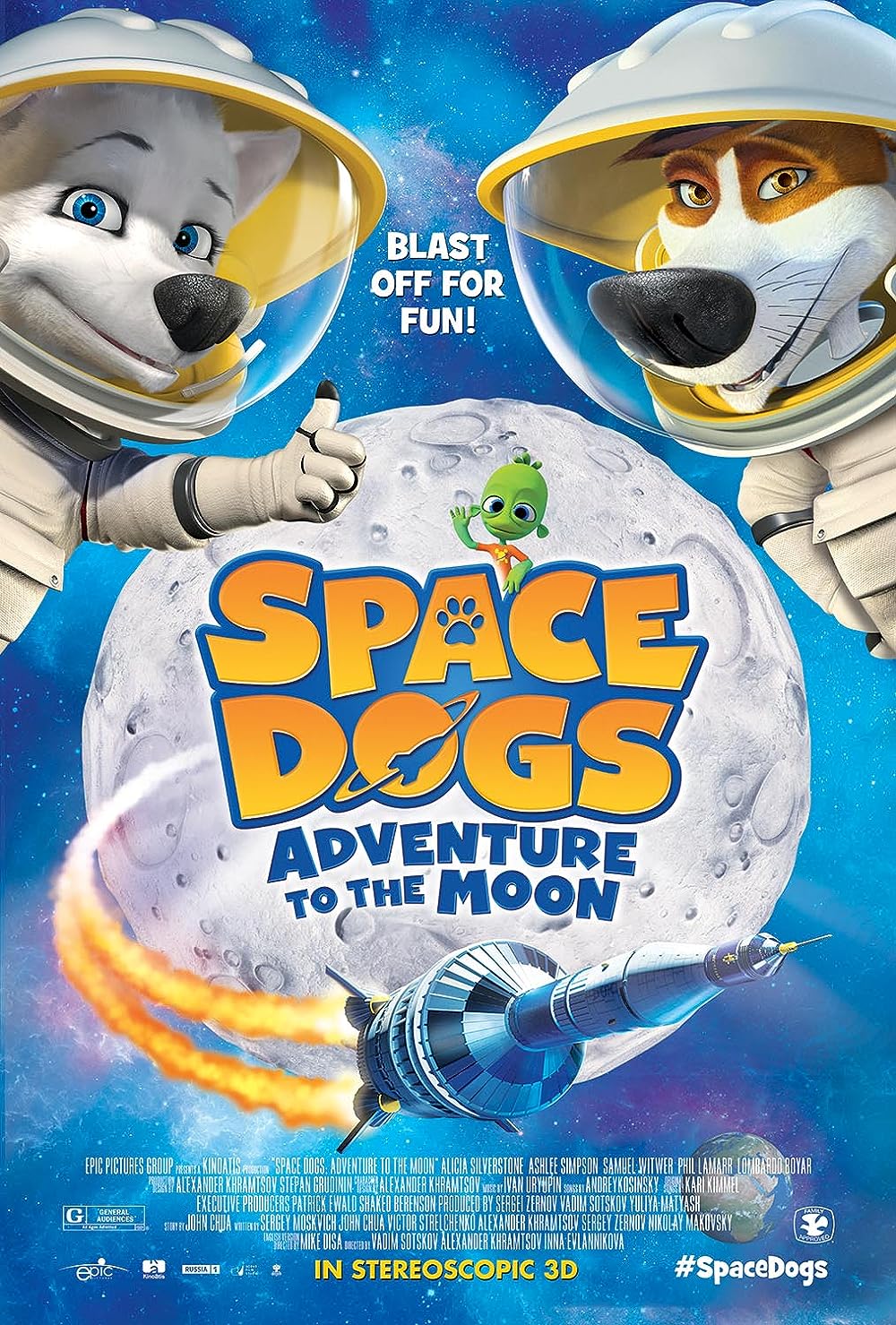 Space Dogs: Adventure to the Moon (2016)